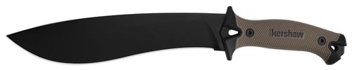 Kershaw Camp 10 Fixed Machete Knife 10 Recurve Blade Tan and Black | 087171052748