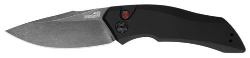 Kershaw Launch 4 Black 1.9 Inch Spear Point Plain Black Scales | 087171041100