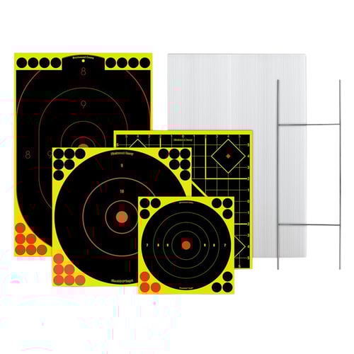 Birchwood Casey Sharpshooter Stand  Target Kit - 4 Targets 54 Pasters | 029057381023