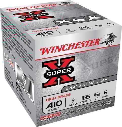 Winchester Super-X High-Brass Shotshells .410 ga 3 11/16 oz 1135 fps 6 25/ct  | .410GA | 020892000254