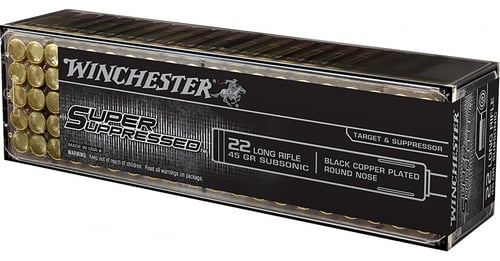 Winchester Super Suppressed Rimfire Ammunition .22 LR 40 gr. PHP 1065 fps 100/ct  | .22 LR | 020892104464