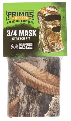 Primos Stretch Fit Mask - RealTree Edge Camo 3/4 Face | 010135066680