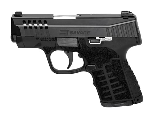SAVAGE SEMI AUTO STANCE MC9 BLK  9MM 3.2 in Barrel 10 twist rate 71 / 81 rd capcity  Standard 3 Dot  | 9x19mm NATO | 011356670014