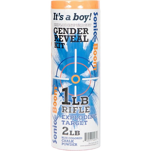 Sonic Boom Exploding Rifle Target - Gender Reveal Kit - Boy | 602573240700
