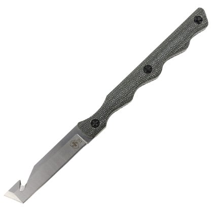 Templar Neck knife ODG Drop Point satin 2.46 Inch Drop point blade ODG Micarta handle  sheath with lanyard | 093674824058