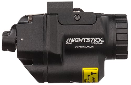 Nightstick TCM-5B Subcompact Weapon Light with Green Laser for Narrow Rail Models 650 Lumens Black | 017398809214
