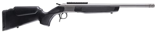 CVA Scout TD Single Shot Rifle .35 Whelen 22 Threaded Stainless Barrel Black Stock 0 MOA Pic Rail  | .35 WHELEN | 043125144396