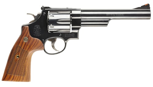SW Classics M29 Handgun .44 Rem Mag 6rd Capacity 6.5 Blued Barrel Wood Grips with Box | .44 MAG | 022188129915