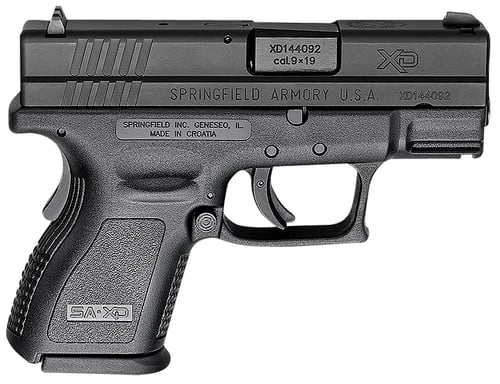 XD 9MM SUBCOMPACT 3 BLACK W2 10RND MAGAZINES | 9x19mm NATO | 706397168018