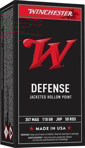 Winchester USA Handgun Ammunition .357 Mag 110 gr JHP 50/ct  | .357 MAG | 020892201958