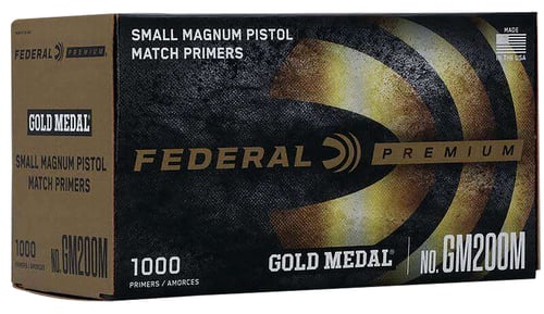 Federal Gold Medal Centerfire Small Magnum Pistol Match Primer .200 cal 1000/ct | 029465156923