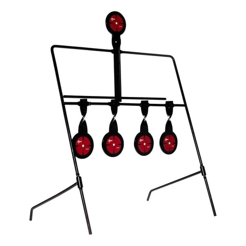 EZ-Aim Deflector Resetting Spinner Target System 16W x 22.25H Black/Red | 026509048152