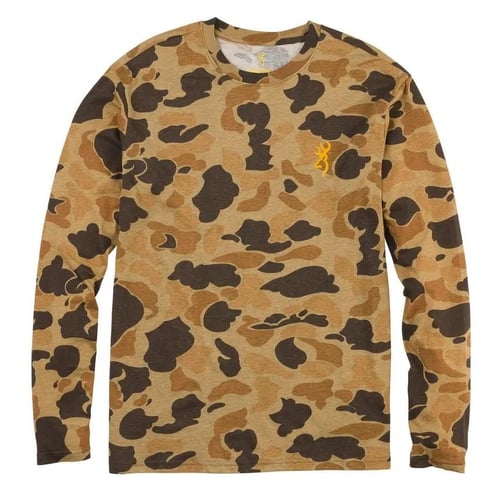 Browning Wasatch Long Sleeve T-Shirt Vintage Tan Camo L | 023614973089