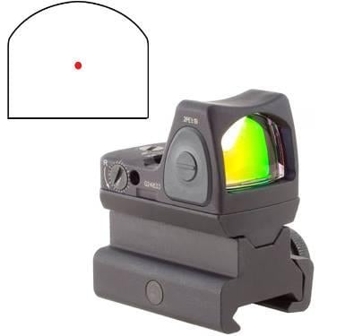 Trijicon RMR Type 2 Red Dot Sight 3.25 MOA Tall Picatinny Rail Mount Black | 719307614253