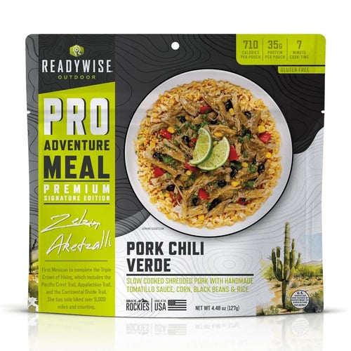 ReadyWise Outdoor Pro Meal Pork Chile Verde Single Pouch | 850045543341
